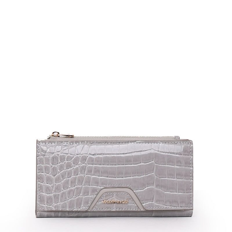 Load image into Gallery viewer, Matmazel Sempiterna Large Gray Wallet
