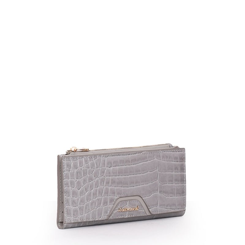 Load image into Gallery viewer, Matmazel Sempiterna Large Gray Wallet
