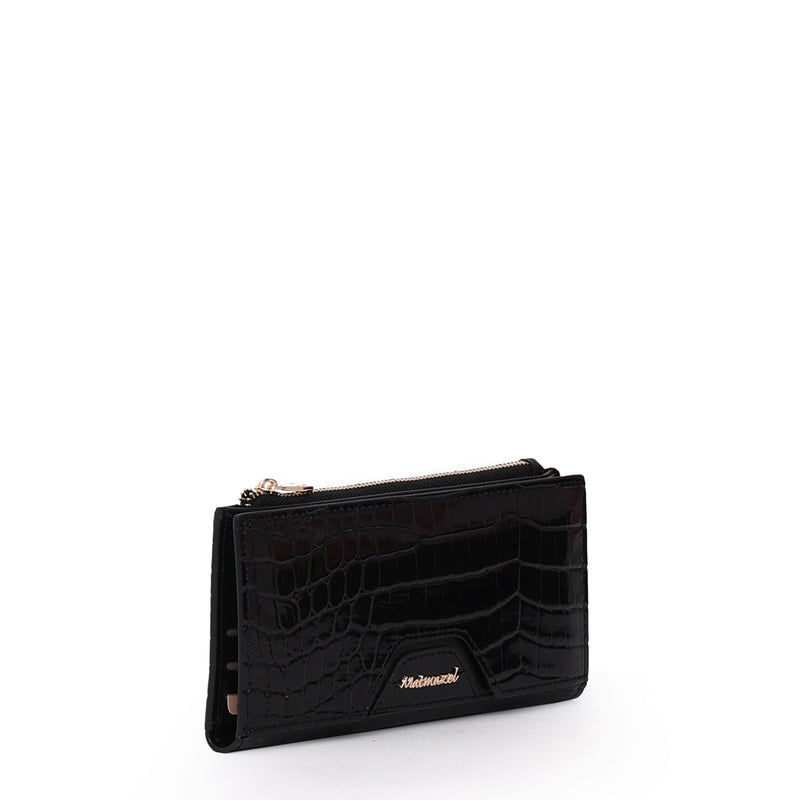 Load image into Gallery viewer, Matmazel Sempiterna Large Black Wallet
