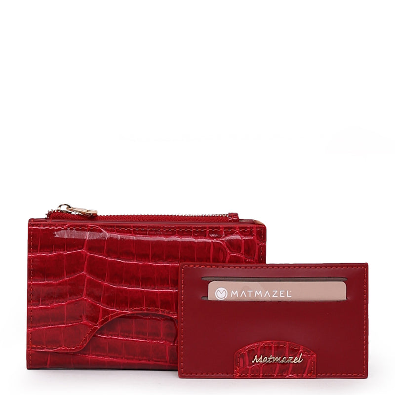 Load image into Gallery viewer, Matmazel Sempiterna Medium Red Wallet
