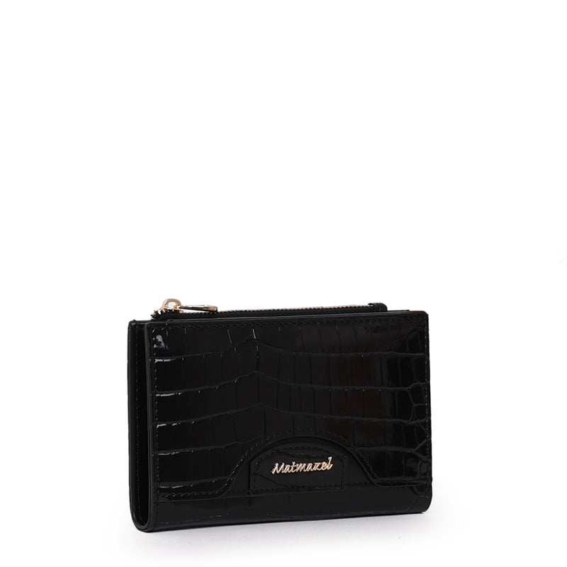 Load image into Gallery viewer, Matmazel Sempiterna Medium Black Wallet
