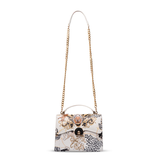 Matmazel Stellarum White Hand and Shoulder Bag