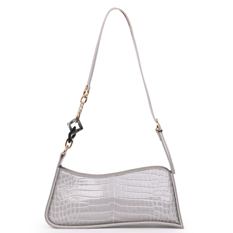 Load image into Gallery viewer, Matmazel Yildun Gray Shoulder Bag
