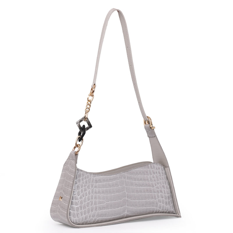 Load image into Gallery viewer, Matmazel Yildun Gray Shoulder Bag
