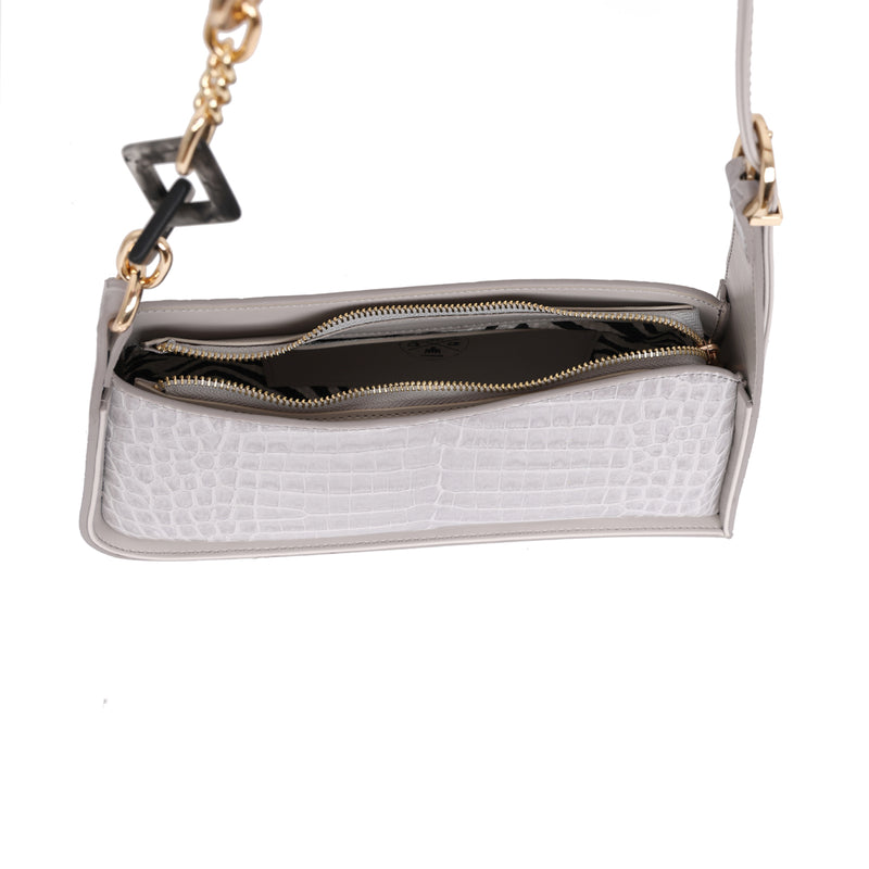 Load image into Gallery viewer, Matmazel Yildun Gray Shoulder Bag
