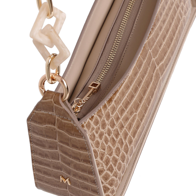 Load image into Gallery viewer, Matmazel Yildun Beige Shoulder Bag
