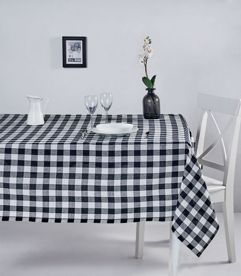 Load image into Gallery viewer, Plaid Tablecloth Black 160x160 cm
