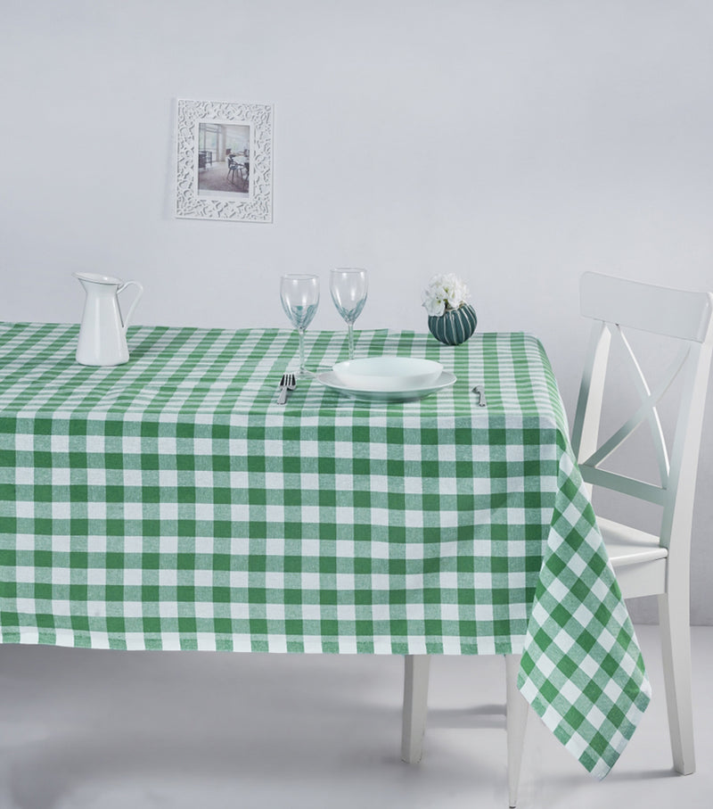 Load image into Gallery viewer, Plaid Tablecloth Green 160x260 cm
