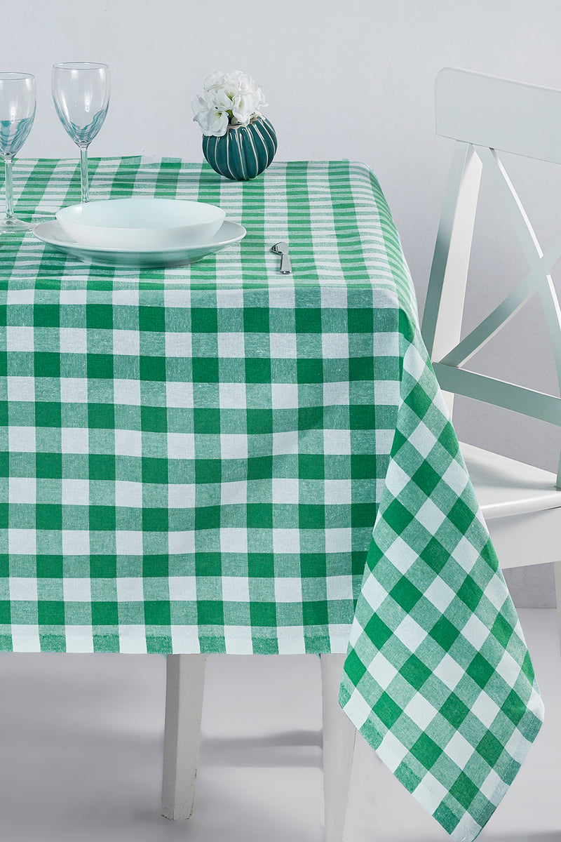 Load image into Gallery viewer, Plaid Tablecloth Green 160x260 cm
