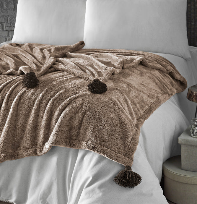 Puffy Wellsoft Blanket 160X200 Camel Hair