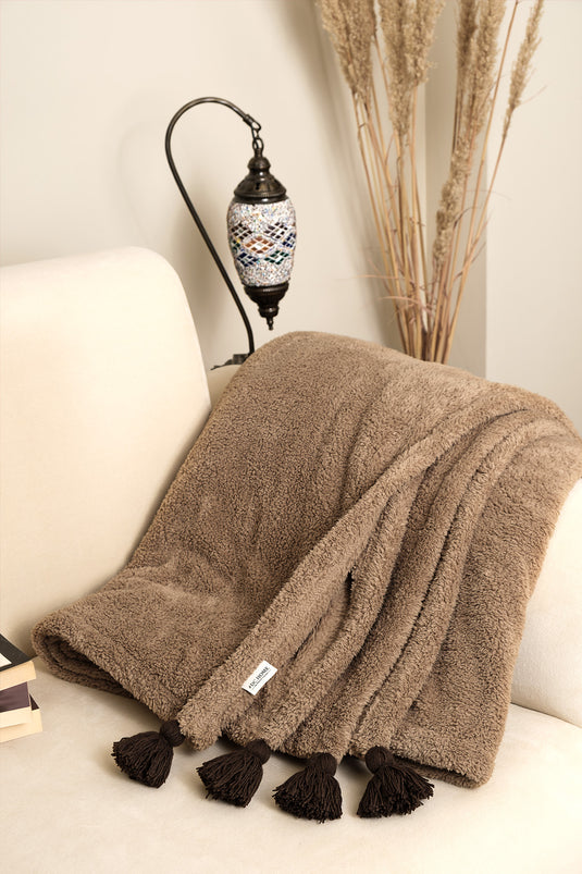 Puffy Wellsoft Blanket 160X200 Camel Hair