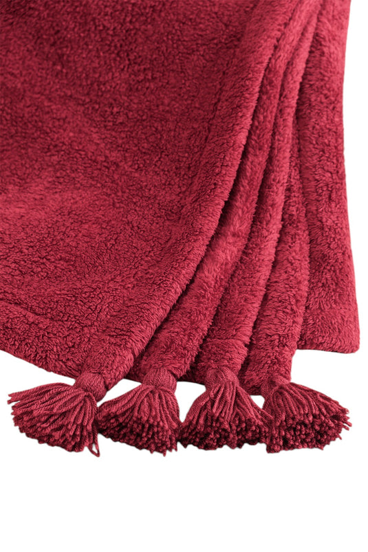 Puffy Wellsoft Blanket 160x200 Claret Red