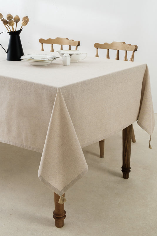 Selendi Beige Table Cloth 150x250