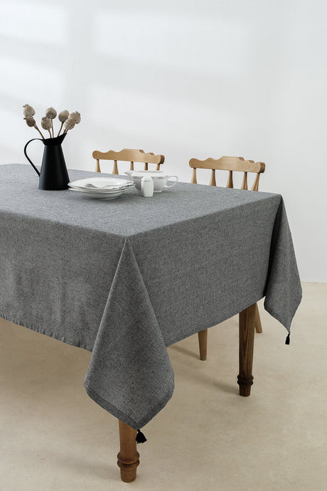 Selendi Black Tablecloth 150x250