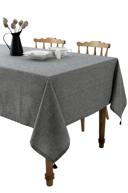 Selendi Black Tablecloth 150x250