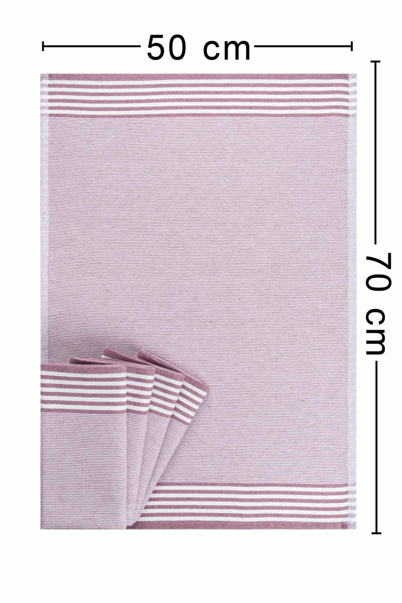 Load image into Gallery viewer, Sevilla Set of 5 Dish Towels Dusty Rose Color
