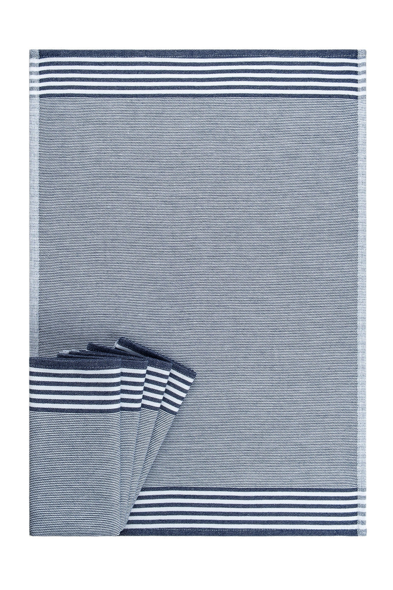 Load image into Gallery viewer, Sevilla Set of 5 Dish Towels Navy Blue
