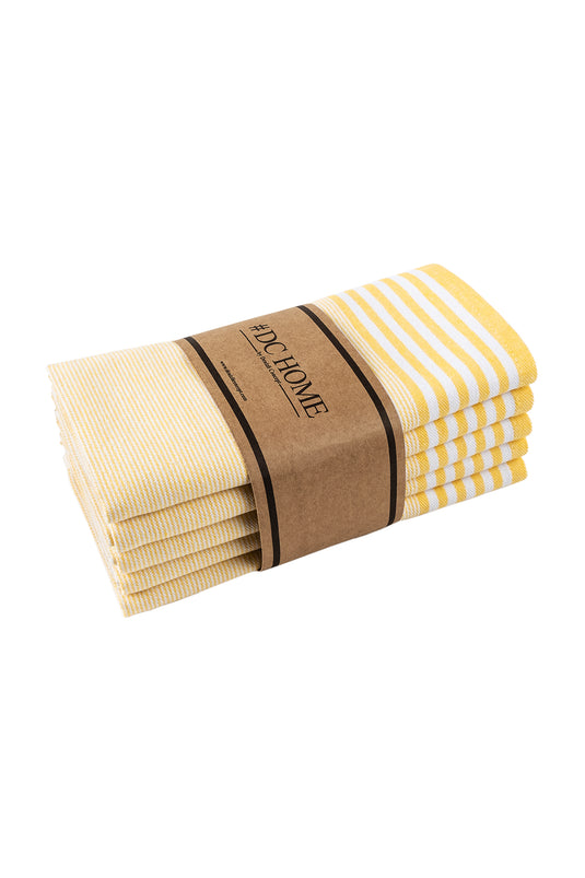 Sevilla Set of 5 Dish Towels Yellow