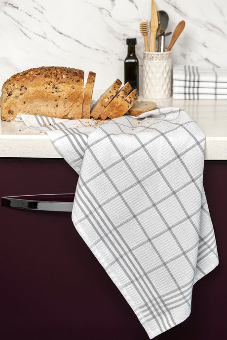 Soft 5-Piece Dish Towels Gray