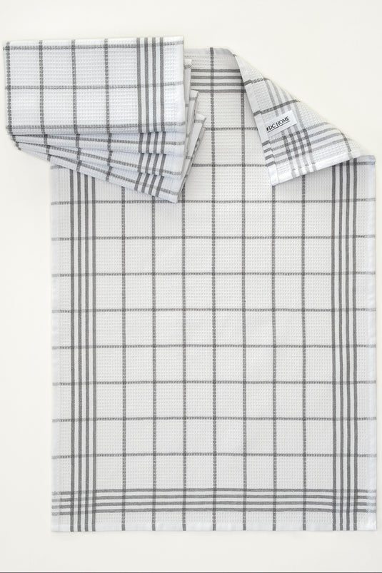 Soft 5-Piece Dish Towels Gray