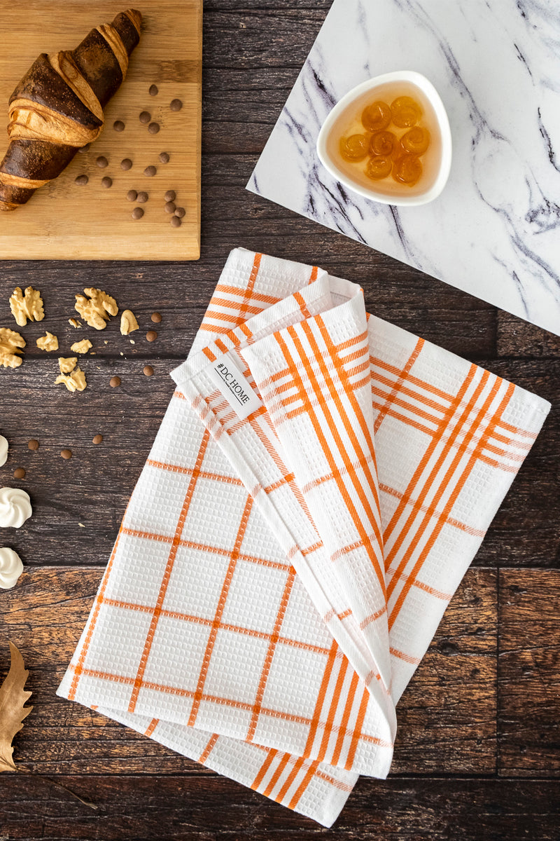 Load image into Gallery viewer, Soft 5-Piece Dish Towels Orange
