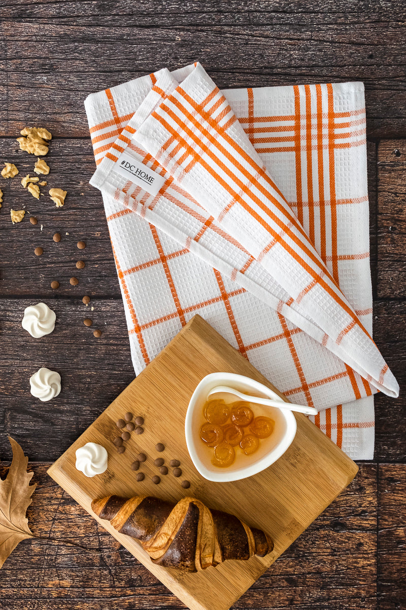 Load image into Gallery viewer, Soft 5-Piece Dish Towels Orange
