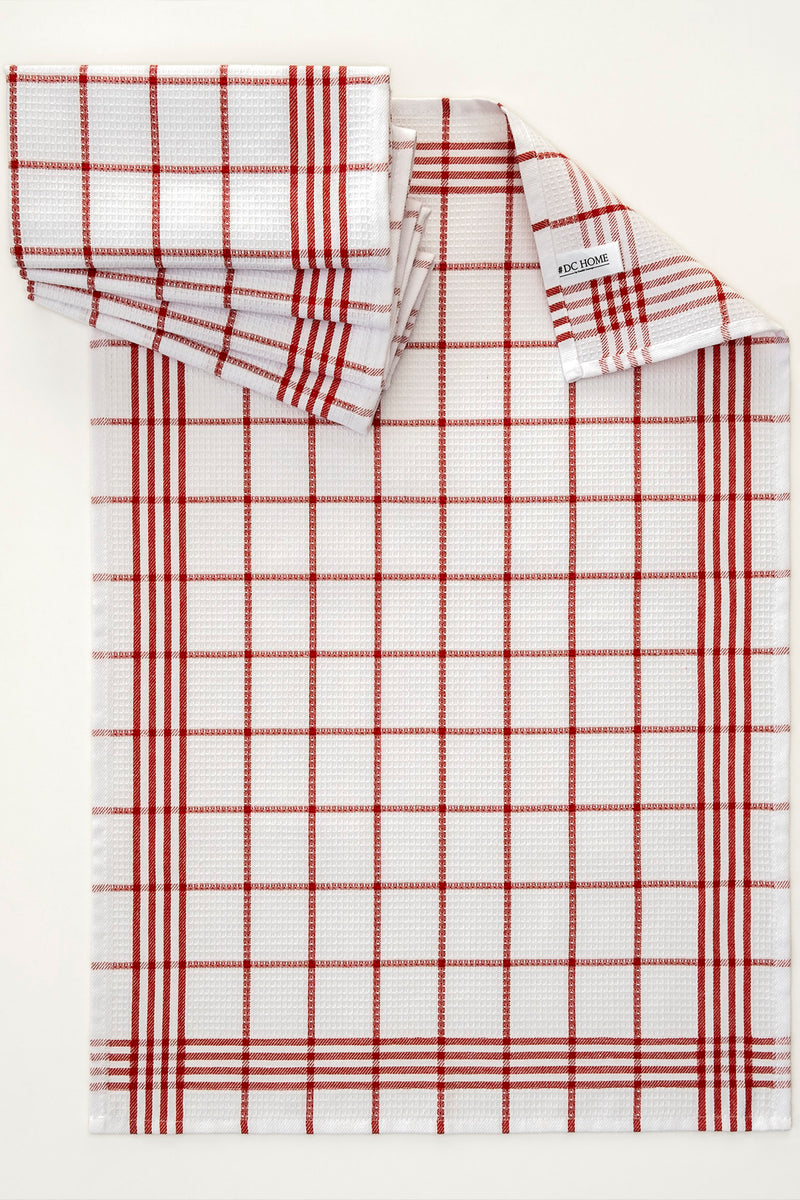 Load image into Gallery viewer, Soft 5-Piece Dish Towels Red
