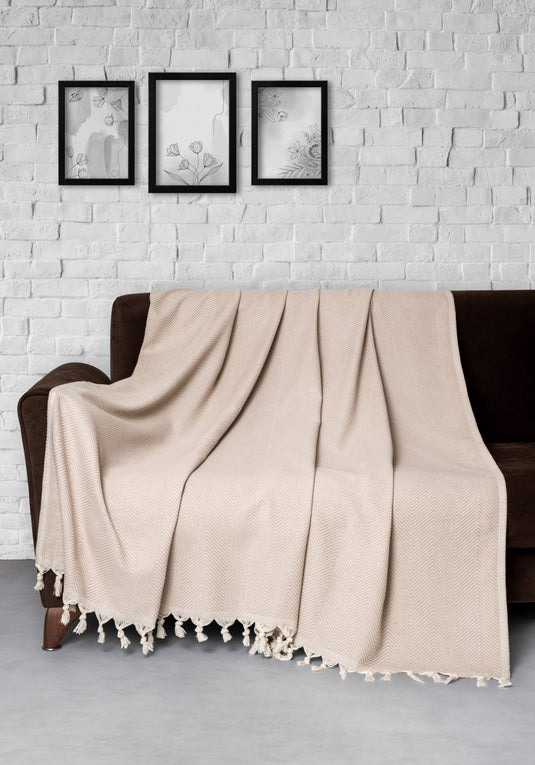 Trendy Sofa Cover Beige 170x300 cm