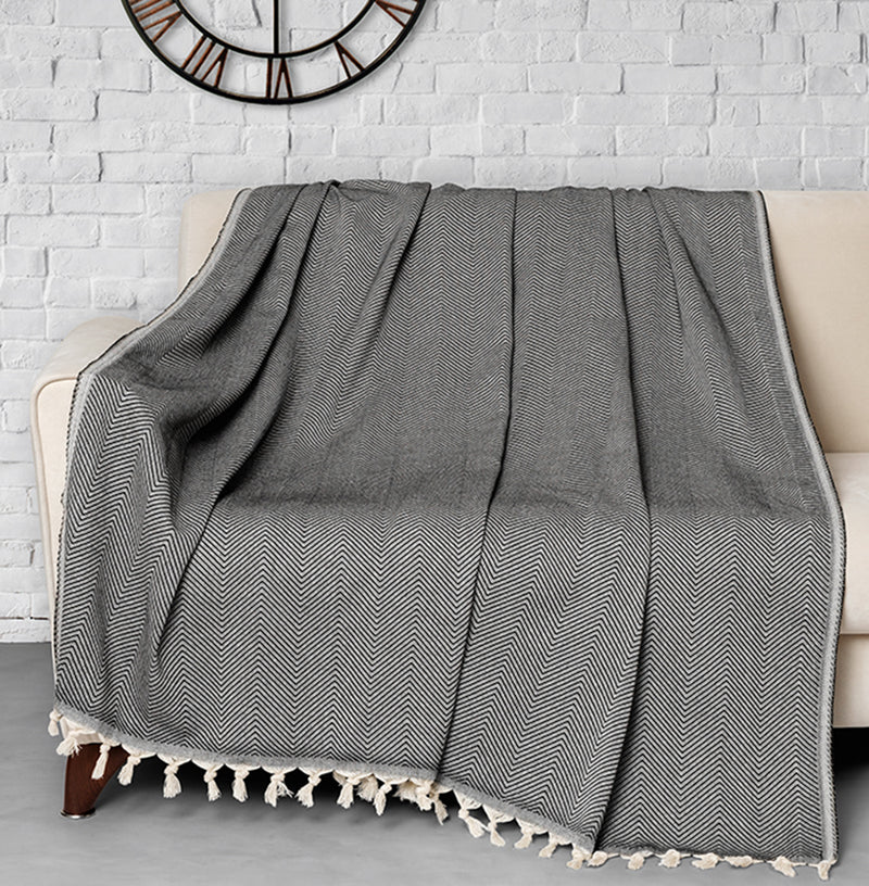 Load image into Gallery viewer, Trendy Sofa Cover Black 170x230 cm
