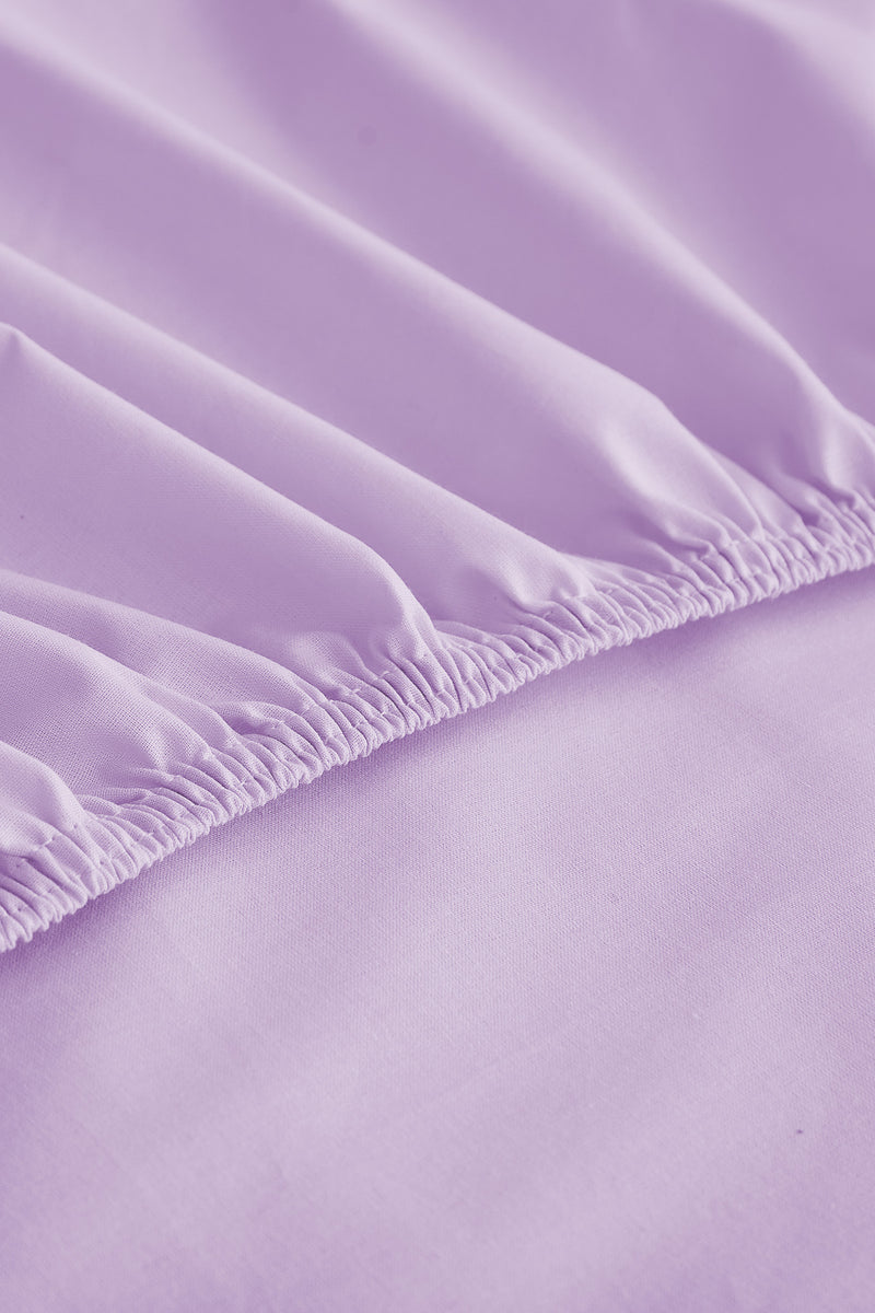 Load image into Gallery viewer, Yg Home Cotton Double Fitted Jersey Sheet - Basic Lilac
